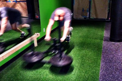 Rep1 Fitness sled push for cardio